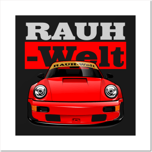 Rauh Welt Begriff Red Posters and Art